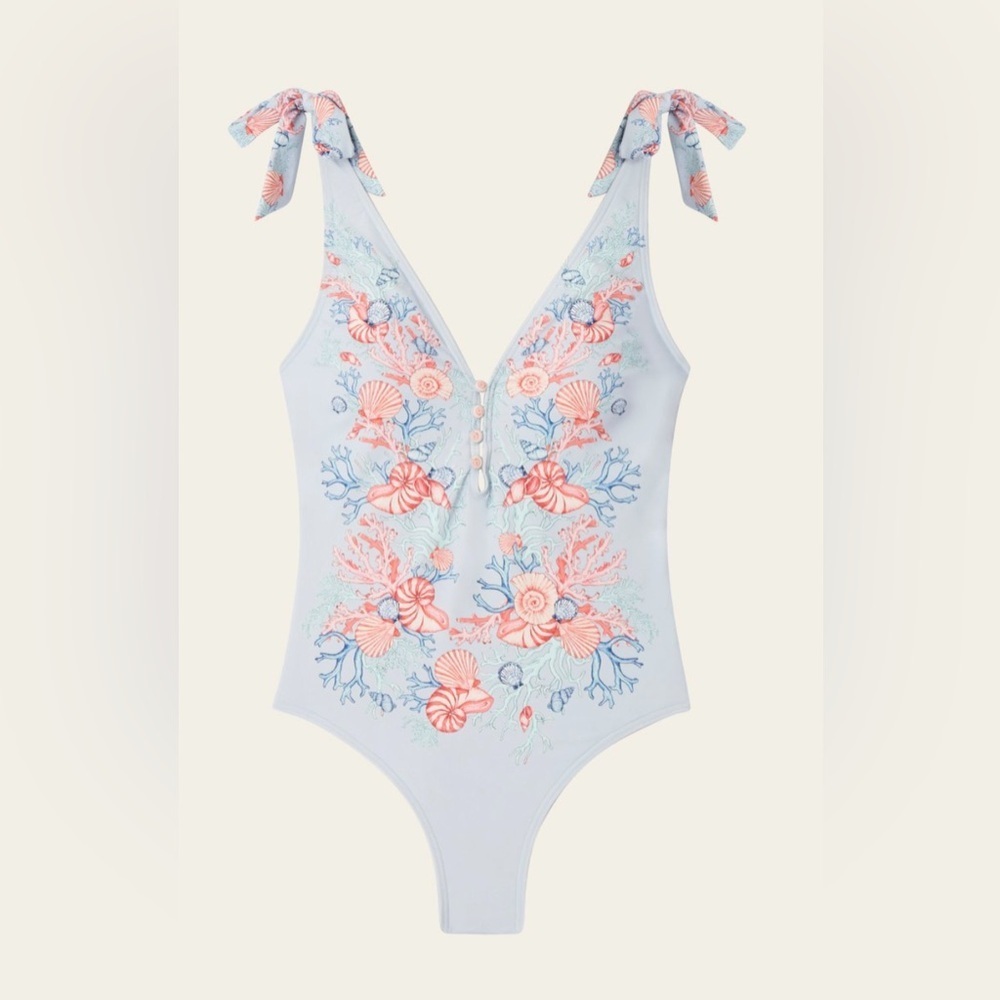 MALINA By Malina Delfina swimsuit CAPRI CORALS AZURE Size: Small